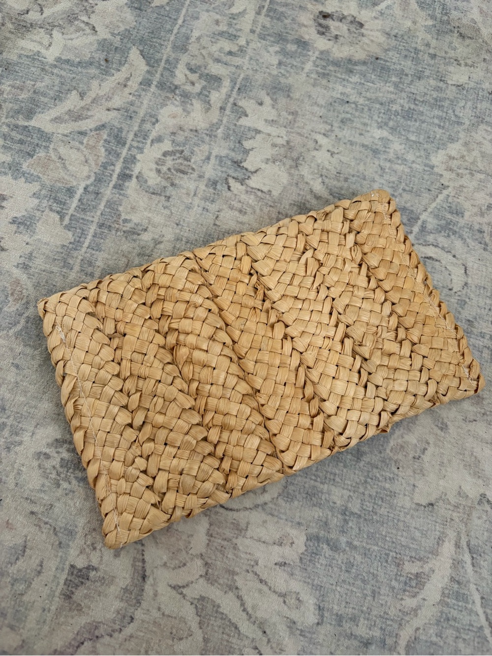 Woven Straw Clutch Handbag - Picture 4 of 4
